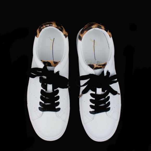 New JCREW Saturday Sneakers with Leopard Calf Hair - Picture 2 of 3
